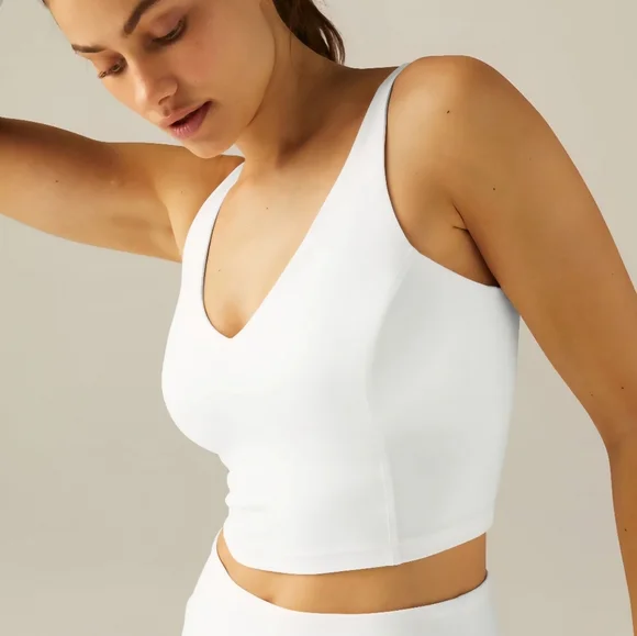 Beyond Yoga Spacedye Always On Cropped Tank NWT Cloud White Size Small - Picture 1 of 11